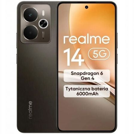 Smartphone Realme 14 8GB/ 256GB/ 6.74"/ 5G/ Marrón Titanio