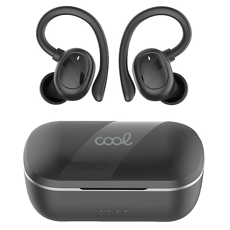 COOL STEREO BLUETOOTH WIRELESS EARBUDS FIT SPORT BLACK