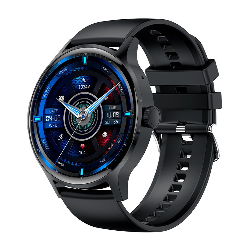 COOL SMARTWATCH IRIS SILICONE BLACK (AMOLED, CALLS, HEALTH, SPORT)