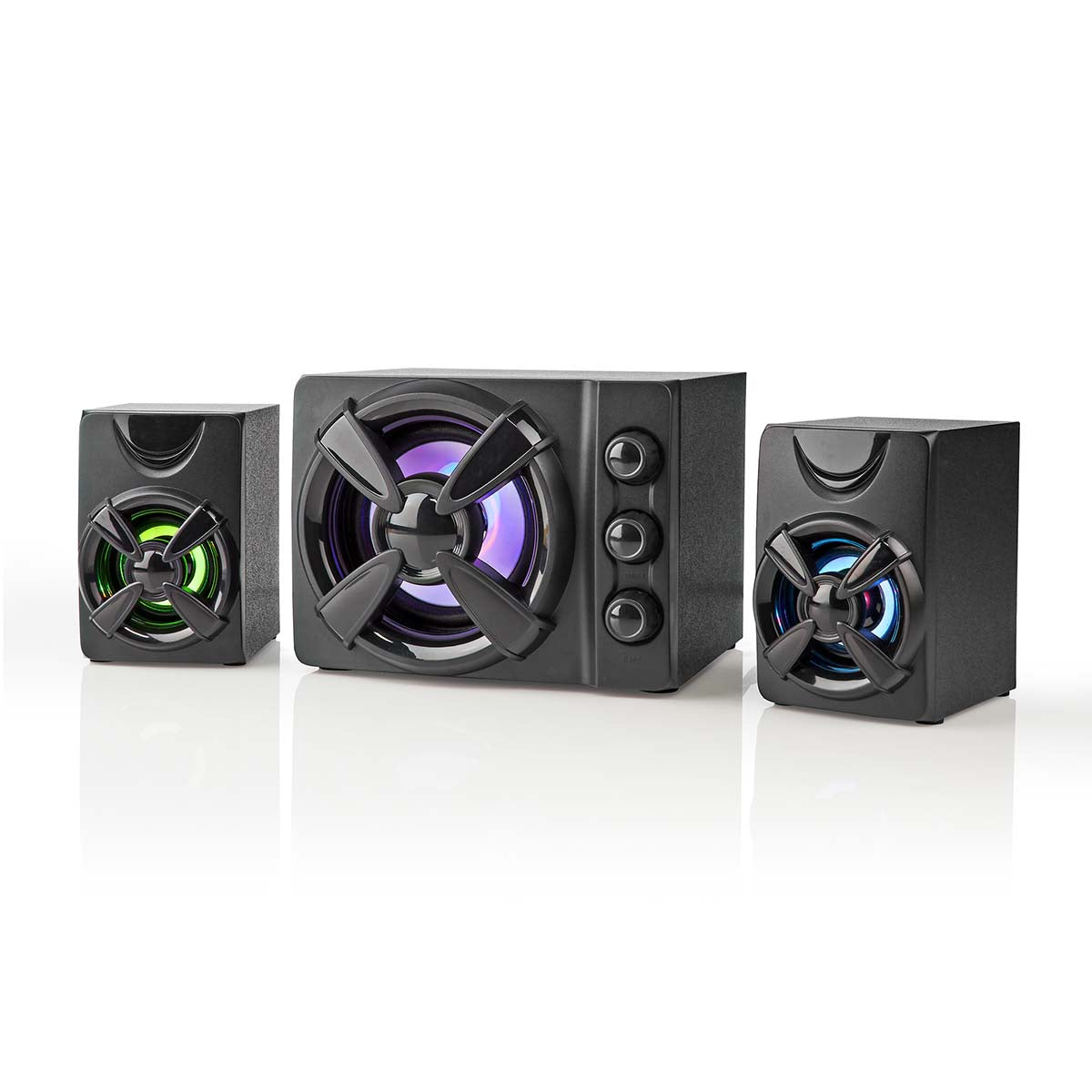 NEDIS ALTAVOCES GAMING |ALTAVOZ: 2.1 |ALIMENTADO POR USB |3.5 MM MACHO |33 W| LED