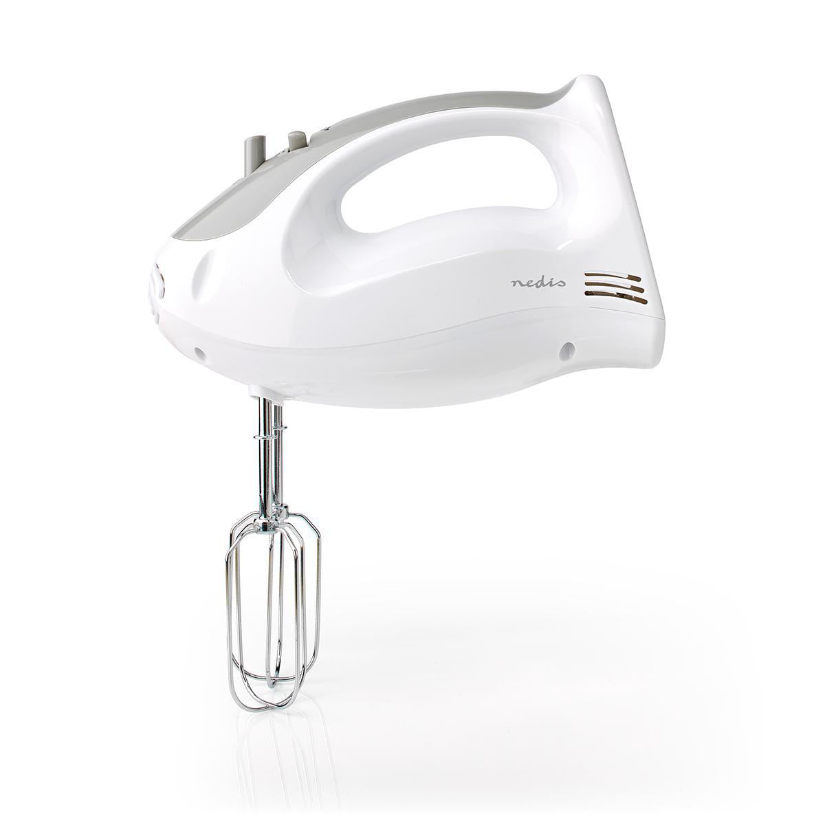 NEDIS BATIDORA MEZCLADORA | 200 W | 5 AJUSTES DE VELOCIDAD | FUNCION TURBO | BLANCO / GRIS