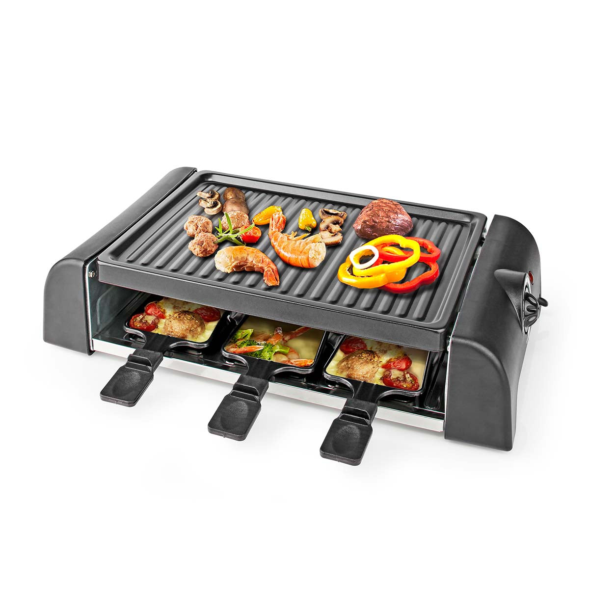 NEDIS GOURMET / RACLETTE | GRILL | 6 PERSONAS | ESPATULA | AJUSTE DE TEMPERATURA