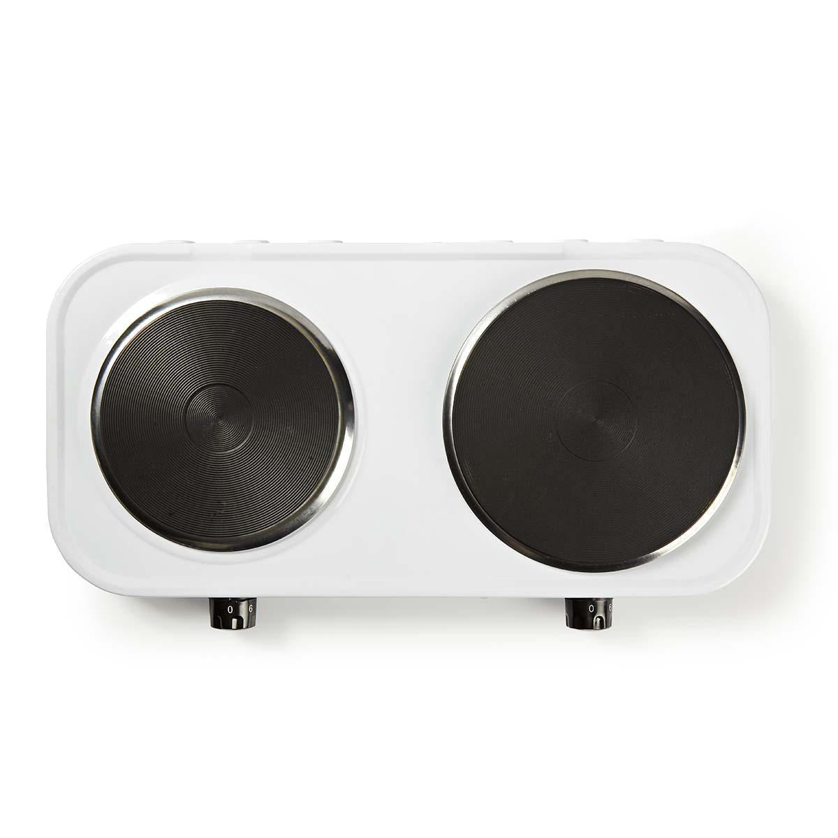 NEDIS PLACAS DE COCINA ELECTRICAS | 2500 W | PROTECCION CONTRA SOBRECALENTAMIENTO | BLANCO