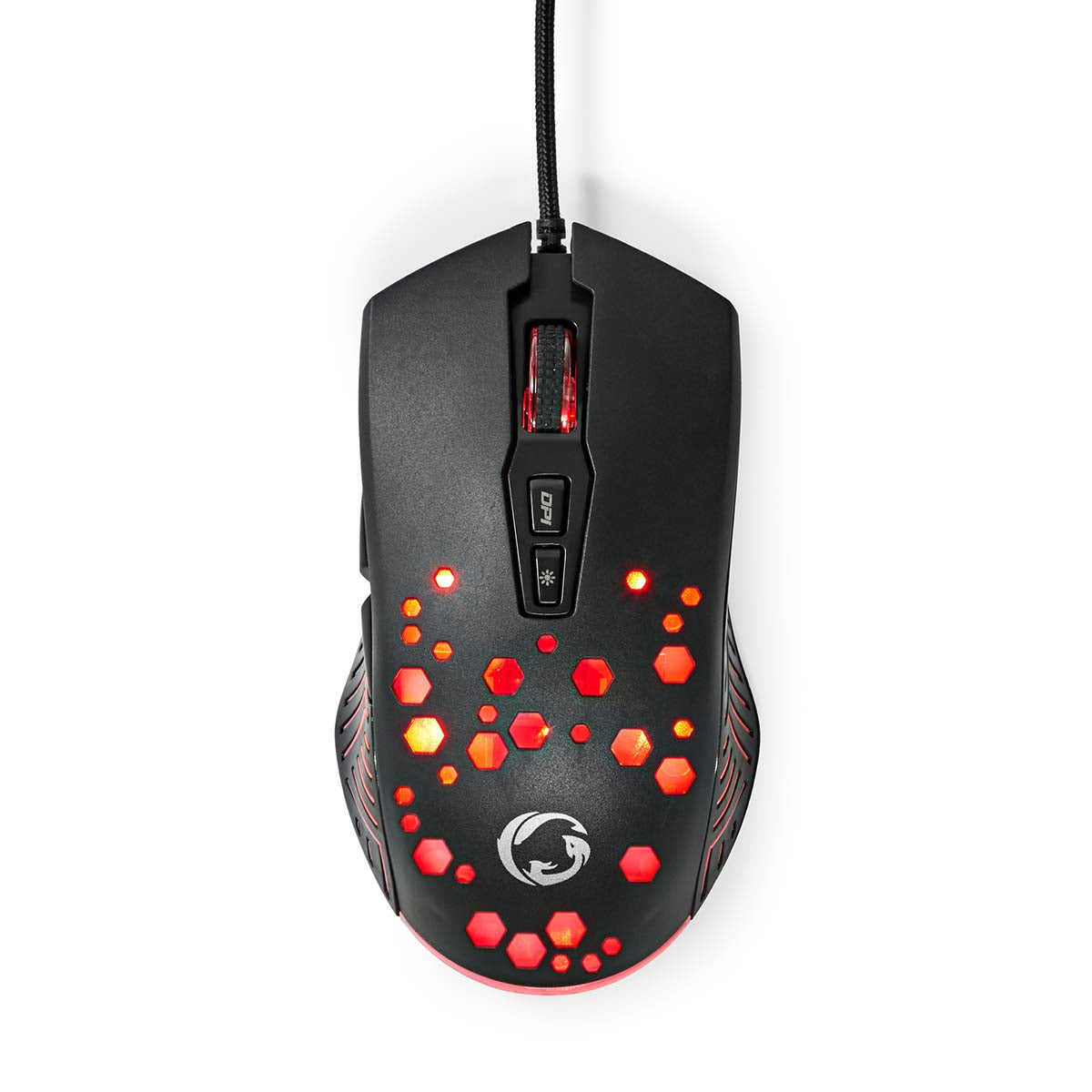 NEDIS GAMING MOUSE | 1.5M CABLE | ADJUSTABLE DPI | 7 PROGRAMMABLE BUTTONS | RIGHT-HANDED R