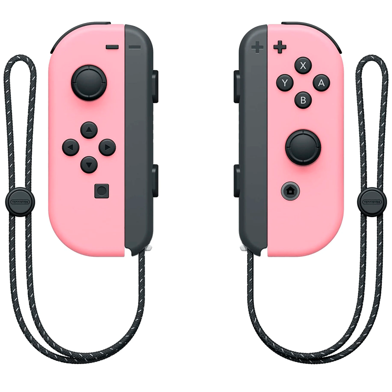 PAR DE JOY-CONS DA NINTENDO (CONJUNTO ESQUERDO/DIREITO) ROSA PASTEL