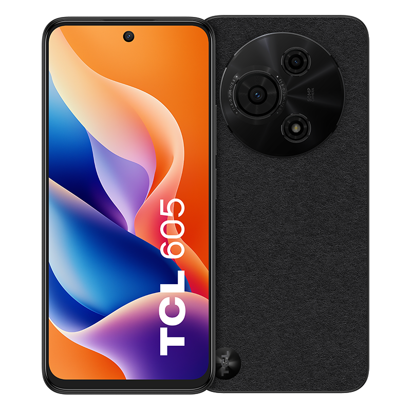 TCL 605 6,67" HD+ 8+10GB/256GB 5MP/50MP DS PRETO