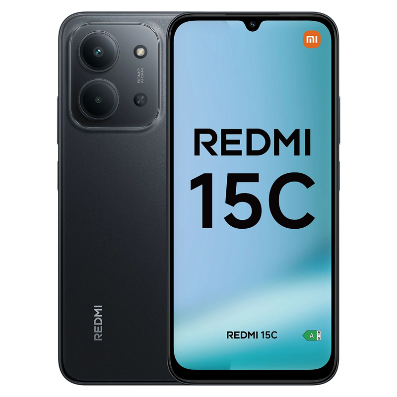 XIAOMI REDMI 15C 6,9" 4GB/256GB 13MP/50MP NFC PRETO MEIA-NOITE