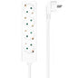 Regleta Aisens A154-0533/ 4 Tomas de Corriente/ Cable 1.4m/ Blanco