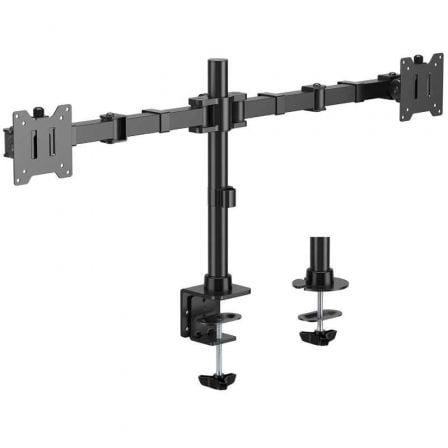 Suporte de secretária para monitor duplo Aisens DT35TSR-359/Rotação/Inclinável/Até 20 kg