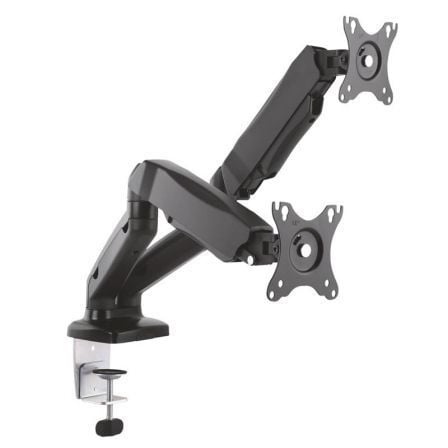 Suporte de mesa com contrapeso Aisens DT27TSR-045 para 2 monitores/giratório/inclinável/até 9 kg