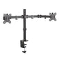 Suporte de secretária para monitor duplo Aisens DT32TSR-041/Rotação/Inclinável/Até 8 kg