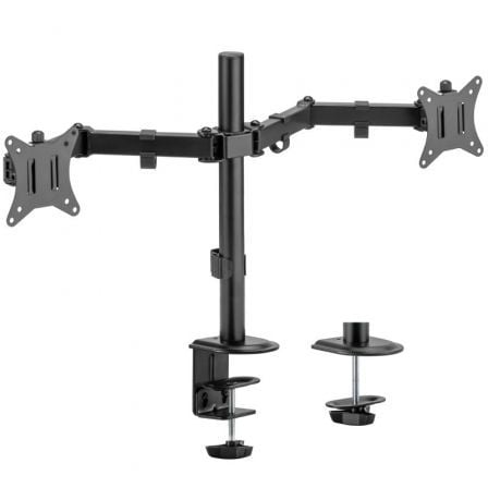 Suporte de secretária Aisens DT32TSR-149 para 2 monitores ou TV/Rotação/Inclinável/Até 9 kg