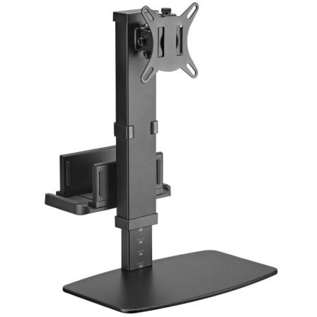 Suporte de secretária Aisens DT32TSR-165 para monitor, TV e mini PC/ Giratório/ Inclinável/ Até 8 kg