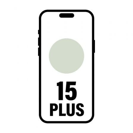Apple iPhone 15 Plus - 5G teléfono inteligente - SIM doble / Memoria interna 128 GB - pantalla OLED - 6.7\1 - 2796 x 1290 pixels - 2 x cámaras traseras 48 MP, 12 MP - front camera 12 MP - verde