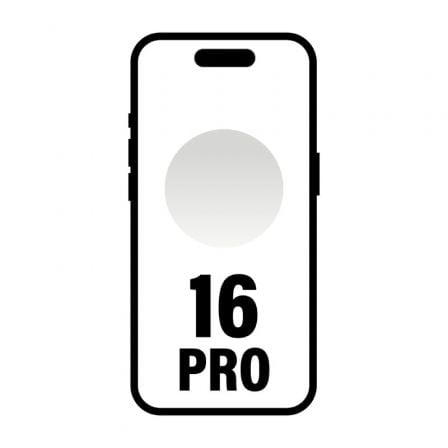 Apple iPhone 16 Pro - 5G teléfono inteligente - SIM doble / Memoria interna 128 GB - pantalla OLED - 6.3\1 - 2622 x 1206 píxeles (120 Hz) - 3 x cámaras traseras 48 MP, 48 MP, 12 MP - front camera 12 M