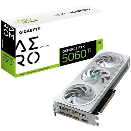 Tarjeta Gráfica Gigabyte GeForce RTX 5060 Ti AERO OC/ 8GB GDDR7