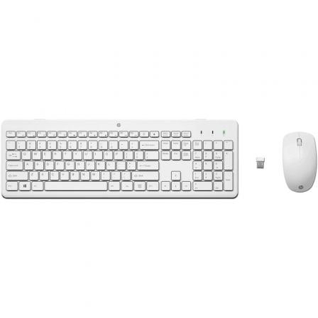 Teclado y Ratón Inalámbricos HP 230/ Blancos