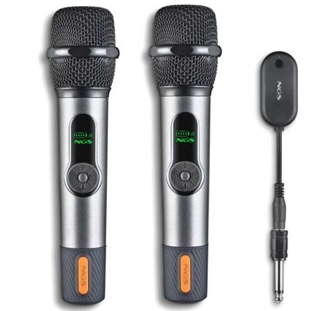 Pack de 2 Micrófonos Inalámbricos NGS Singer Star Duo