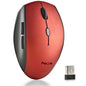 Ratón Inalámbrico NGS Bee Red/ Hasta 1600 DPI/ Rojo