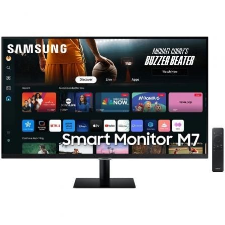 Smart Monitor Samsung M7 S32DM700UU 32"/ 4K/ Multimedia/ Smart TV/ Negro
