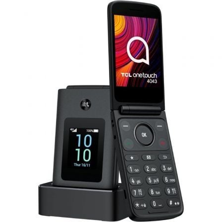 Teléfono Móvil TCL One Touch 4043 para Personas Mayores/ 4G/ Gris