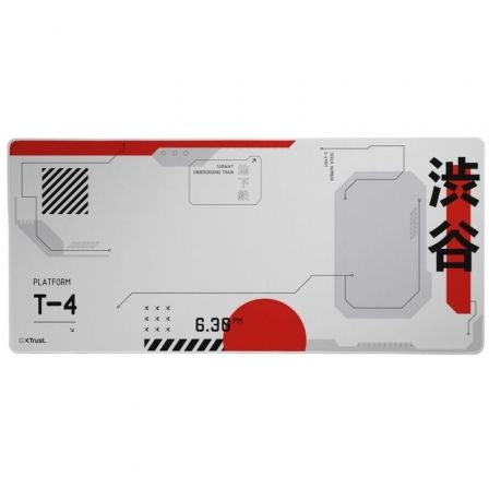 Alfombrilla Trust Gaming GXT 759 XXL/ 3 x 400 x 900mm/ Blanca
