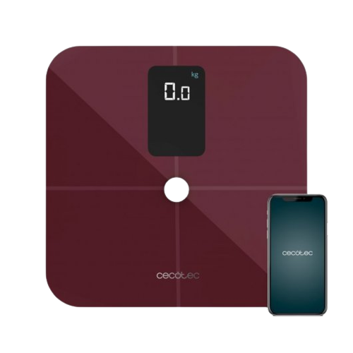 CECOTEC BATHROOM SCALE SURFACE PRECISION 10400 SMART HEALTHY VISION GARNET 04261