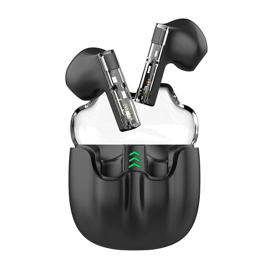 COOL STEREO BLUETOOTH HEADPHONES DUAL POD EARBUDS VISION BLACK