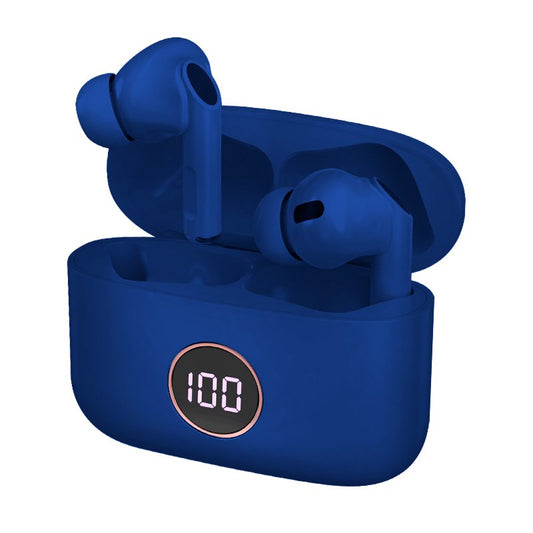 COOL STEREO BLUETOOTH EARBUDS LCD AIR PRO BLUE HEADPHONES