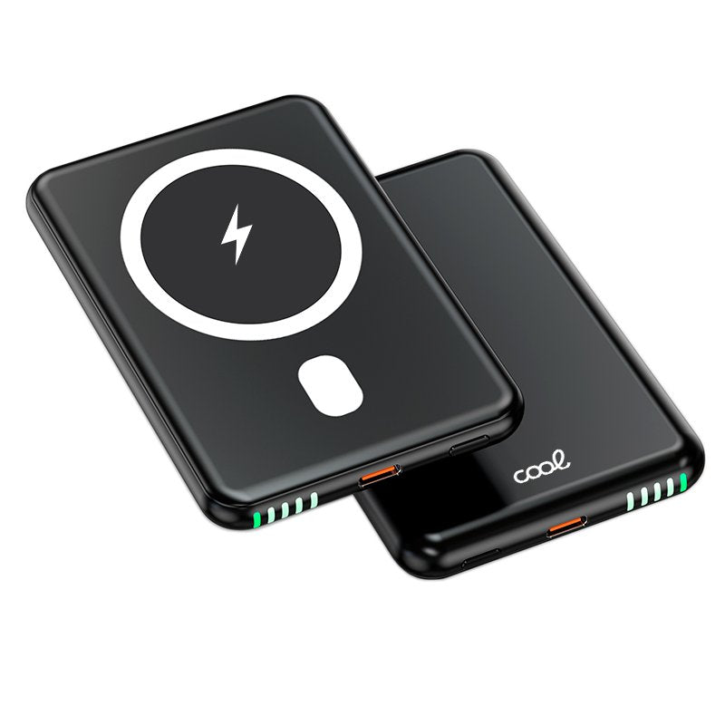 COOL BATERIA EXTERNA UNIVERSAL MAGNETICA POWER BANK QI 5000 MAH NEGRO