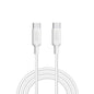 COOL CABLE USB TIPO-C A TIPO-C (1 METRO) 3 AMP BLANCO