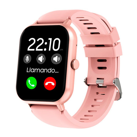 Relógio Inteligente Cool Rosa Floresta em Silicone