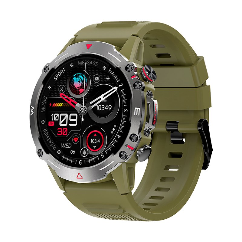 SMARTWATCH LEGAL ECRÃ AMOLED AVENTURA SILICONE VERDE