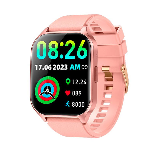 SMARTWATCH AMOLED CURVO ECRÃ SILICONE ROSA