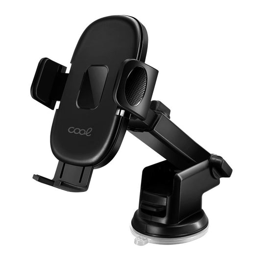 COOL SOPORTE UNIVERSAL MOVIL COCHE VENTOSA ONE CLICK NEGRO