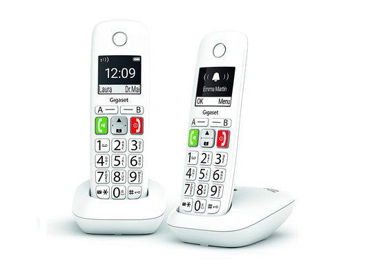 Telefone Gigaset Dect E290 Branco Duo Teclas Grandes