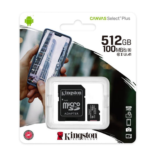 KINGSTON MICRO SD 512 GB CL10 SDCS2/512GB 1A