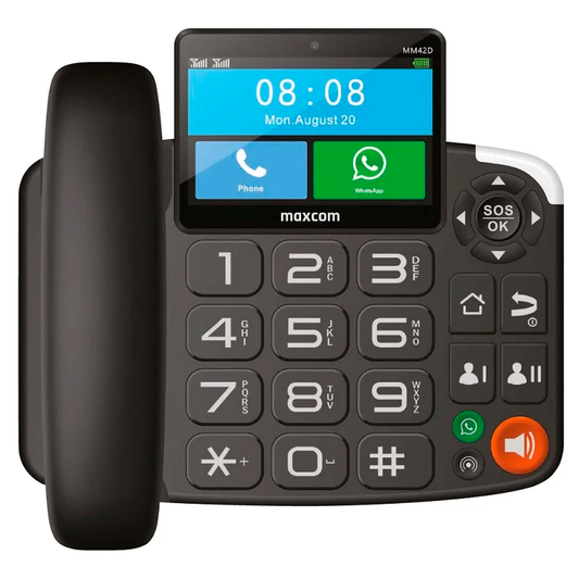 MAXCOM MM42D SE TELEFONE FIXO (4G) PRETO (SEM RJ11)
