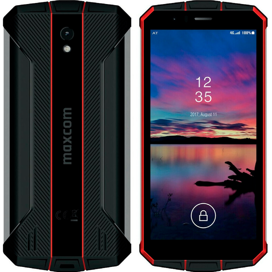 MAXCOM MS507 RUGGED 5" HD 3GB/32GB 13MPX/5MPX IP68 4G PRETO VERMELHO.