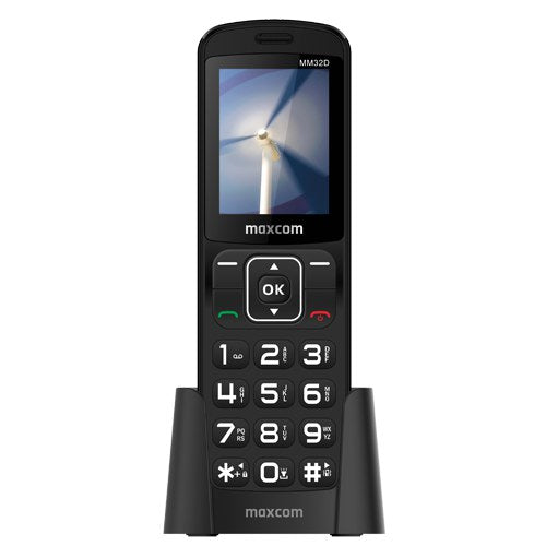 TELEFONE FIXO MAXCOM DEC MM32D 2,4" 2G SIM PRETO (NÃO RJ11).
