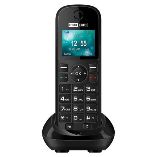 Telefone Fixo Maxcom Dec MM35D SE 1,77" 2G Preto (Sem RJ11)