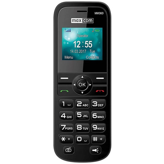 TELEFONE FIXO MAXCOM DEC MM36D 1,77" 3G SIM PRETO (SEM RJ11).