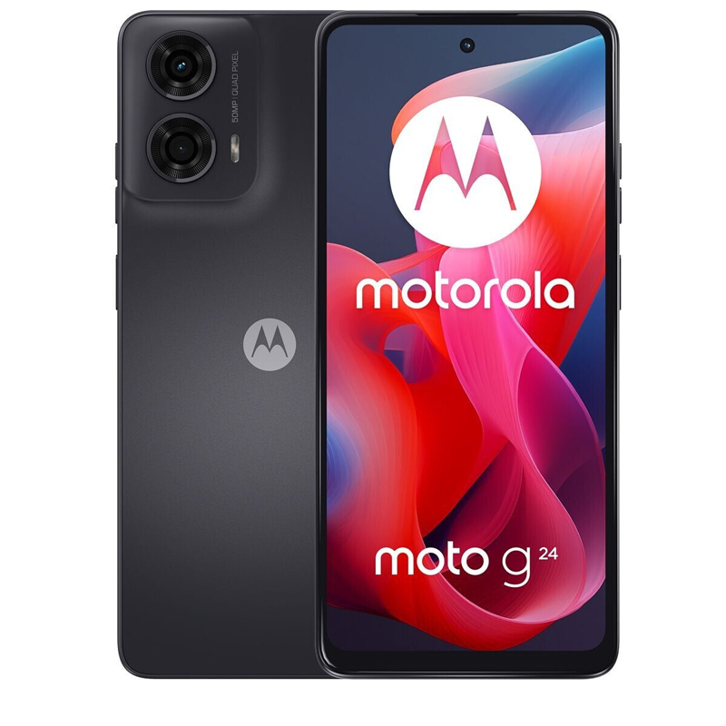 MOTOROLA MOTO G24 6,56" HD+ 8GB/128GB 8MP/50MP CARVÃO FOSCO. 