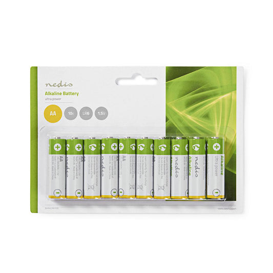 NEDIS AA ALKALINE BATTERY | 1.50V | PACK 10UNI | BLISTER