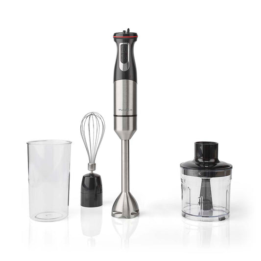 NEDIS BATIDORA DE MANO | 800 W |  CONTROL DE VELOCIDAD VARIABLE | ALUMINIO / NEGRO