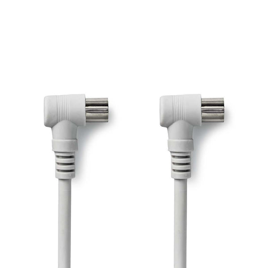 NEDIS CABLE COAXIAL DE 90 DB | IEC (COAXIAL) MACHO EN ÁNGULO - IEC (COAXIAL) HEMBRA EN ÁNGULO | 3M