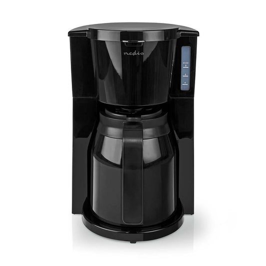 NEDIS CAFETERA | CAFE FILTRADO | 1.0 L | 8 COPAS | NEGRO