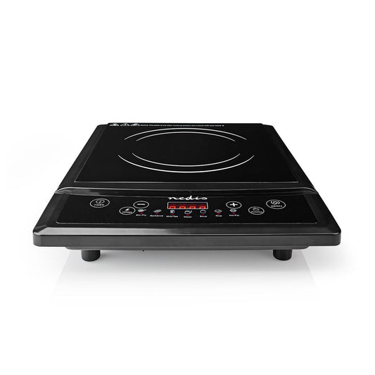 NEDIS COCINA INDUCCION | 2000W  | NEGRO | MINUTERO | ACCION TURBO | BLOQUEO NIÑOS | PANTALLA LCD