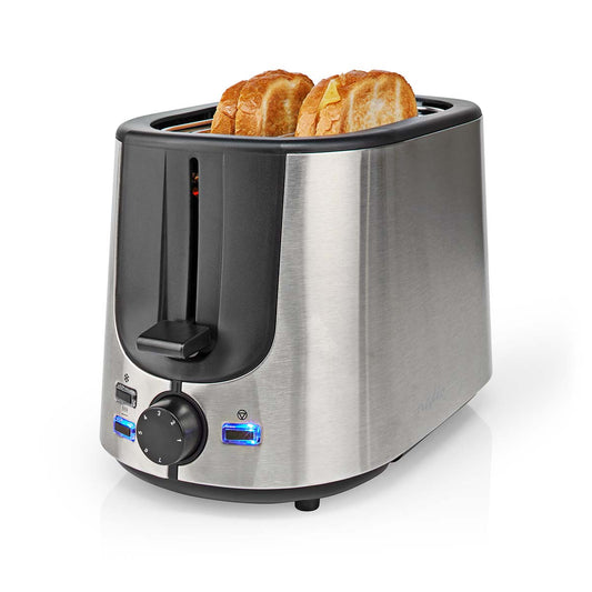 NEDIS TOASTER | 2 SLOTS | 7 BROWNIN LEVELS | DEFROST FUNCTION | BUN SHELF