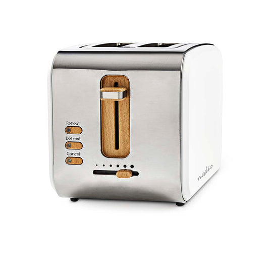 NEDIS TOASTER | SOFT TOUCH SERIES | 2 SLOTS | 6 BROWNING LEVELS WHITE